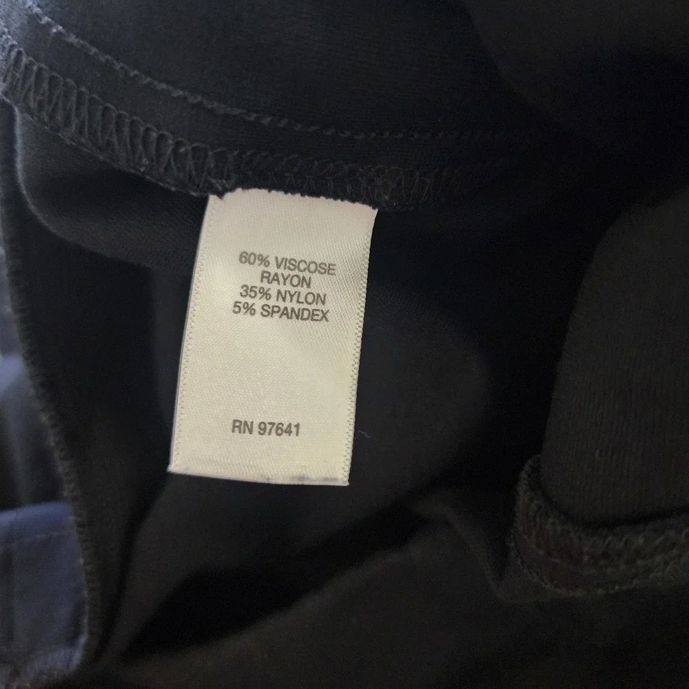 J. Jill Ponte Slim Leg Pants Black Pull On Trousers Large RN 97641 - Picture 4 of 8